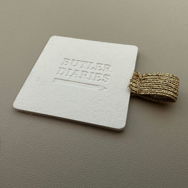 Pen Holder - White and Gold