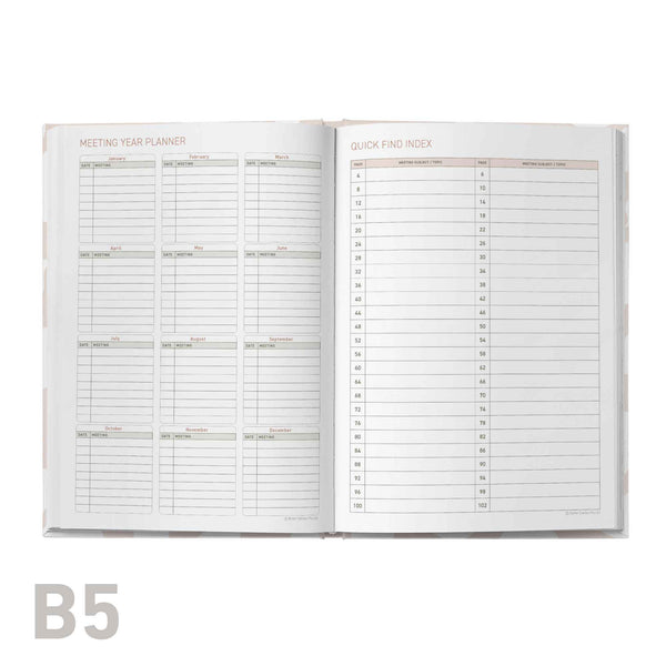 Open planner with detailed schedules on a white background