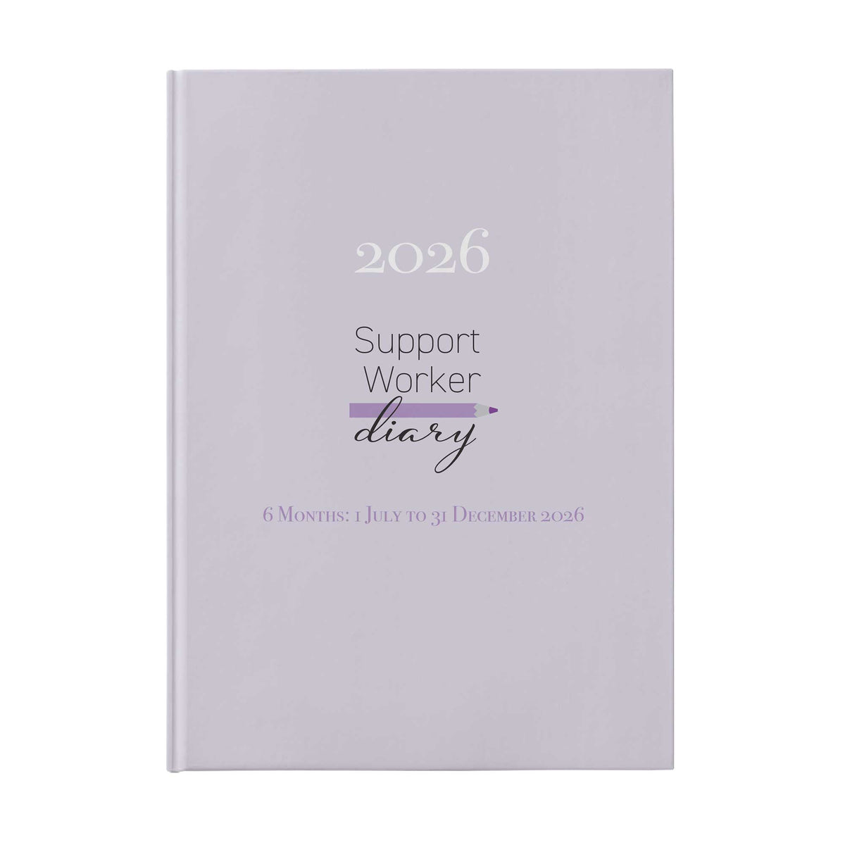 2026 Support Worker Diary on a white background