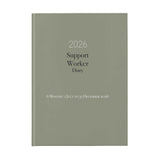 2026 Support Worker Diary on a white background